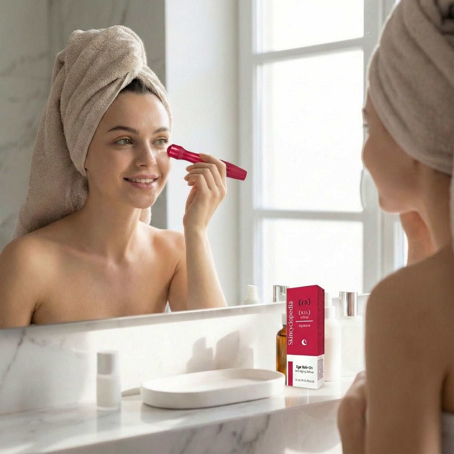 Анти-ейдж рол-он серум за околоочния контур с 0,3% ретинол + сквалан 15ml