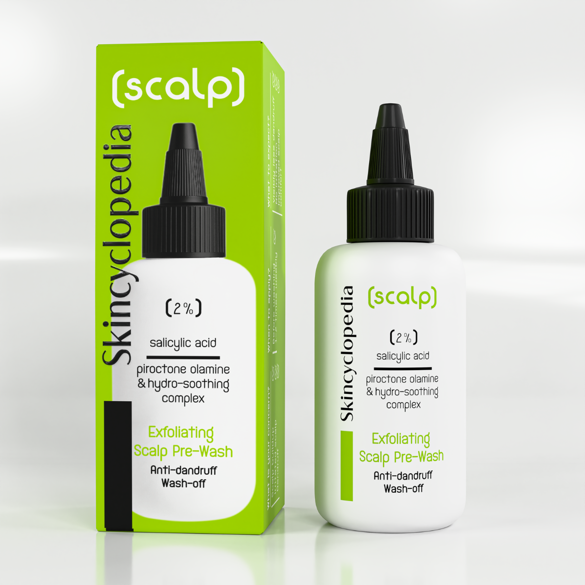 Ексфолираща грижа за скалп с пироктон оламин